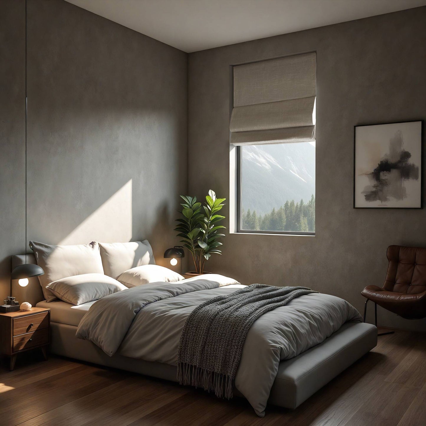 Quincy Total Blackout Cordless Roman Shade