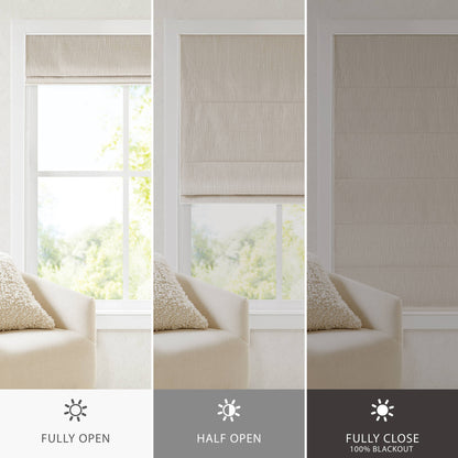 Quincy Total Blackout Cordless Roman Shade