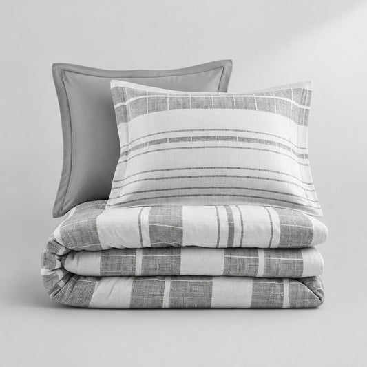 Rhodes 3-Piece Stripe Duvet Cover Set