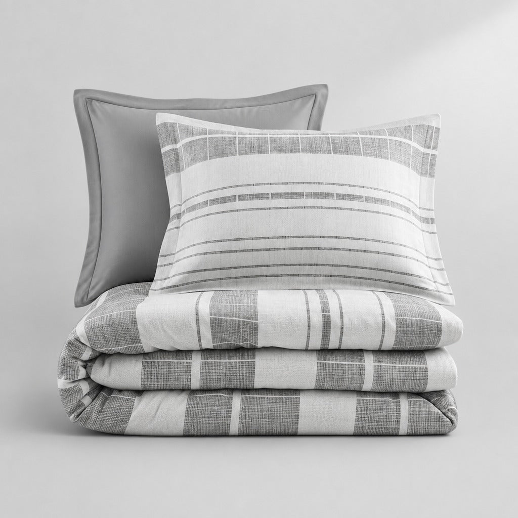 Rhodes 3-Piece Stripe Duvet Cover Set