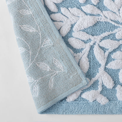 Serene Cotton Floral Tufted Bath Rug