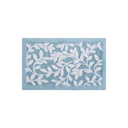 Serene Cotton Floral Tufted Bath Rug
