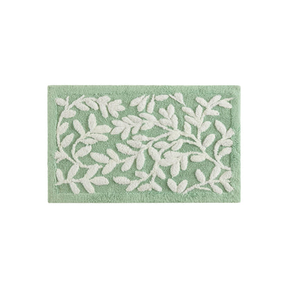 Serene Cotton Floral Tufted Bath Rug