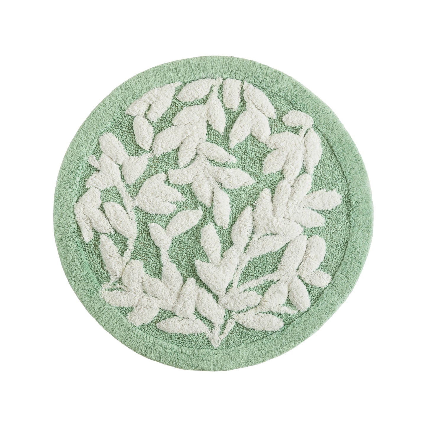 Serene Cotton Floral Tufted Bath Rug