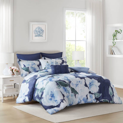 Shanti 7-Piece 100% Cotton Printed Comforter Set