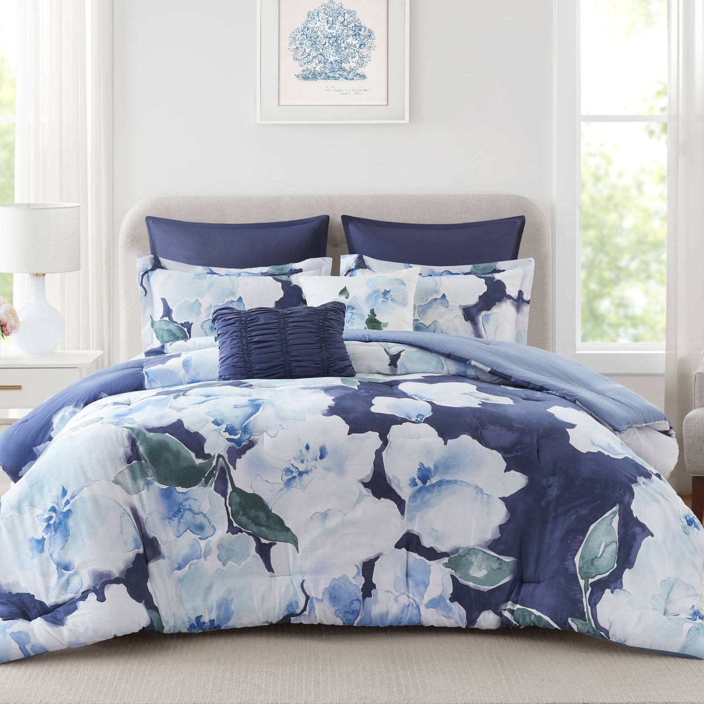 Shanti 7-Piece 100% Cotton Printed Comforter Set