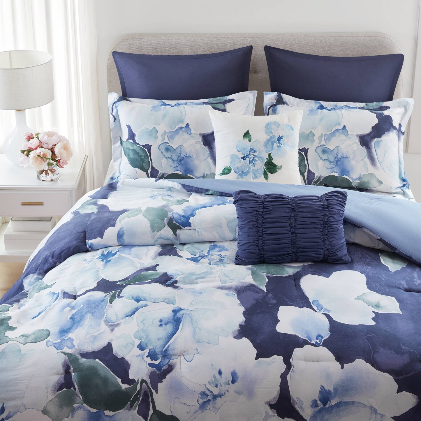 Shanti 7-Piece 100% Cotton Printed Comforter Set