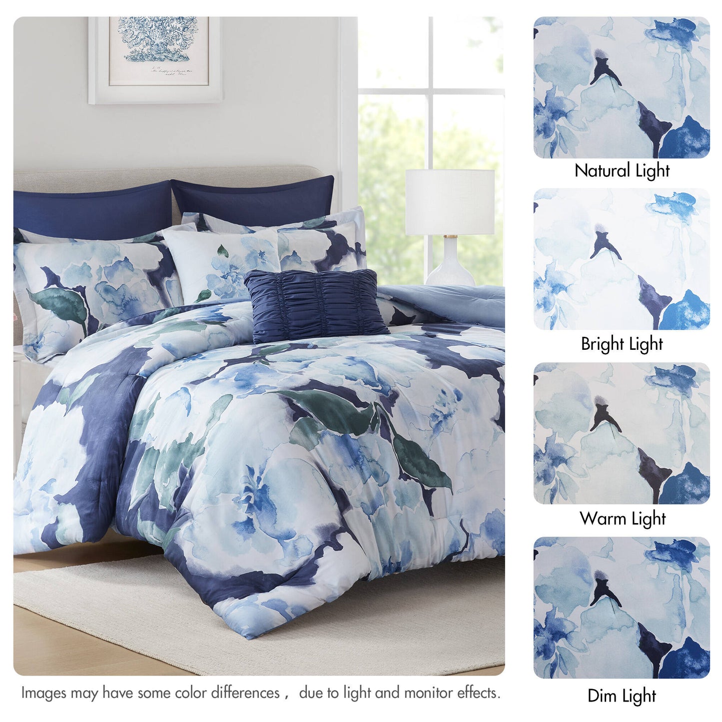 Shanti 7-Piece 100% Cotton Printed Comforter Set