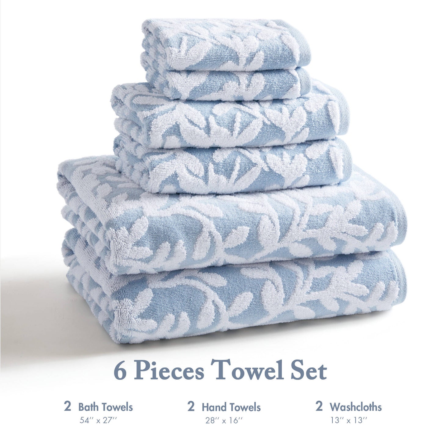 Skyler 6 Piece Towel Set