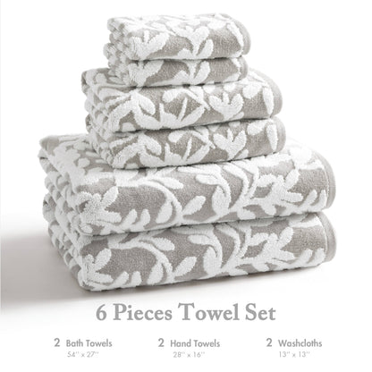 Skyler 6 Piece Towel Set