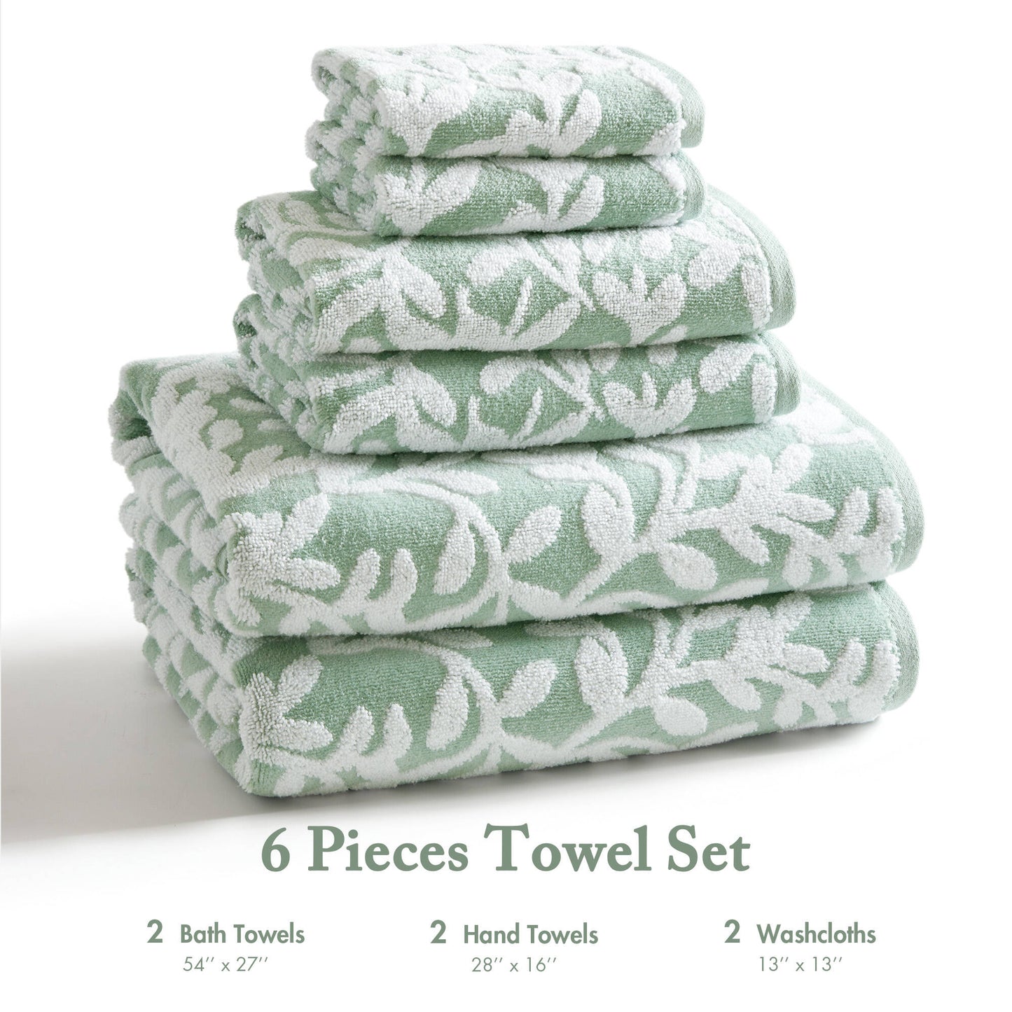Skyler 6 Piece Towel Set
