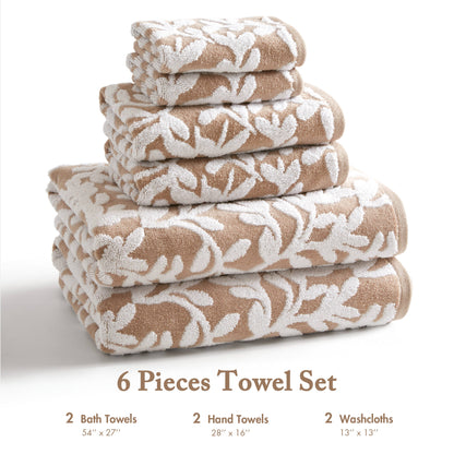 Skyler 6 Piece Towel Set