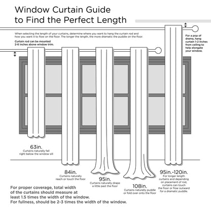 Taylor Clipped Jacquard Light Filtering Rod Pocket/Back Tab Single Curtain Panel