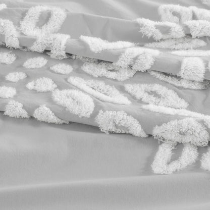 Veronica 3 Piece Tufted Cotton Chenille Floral Comforter Set