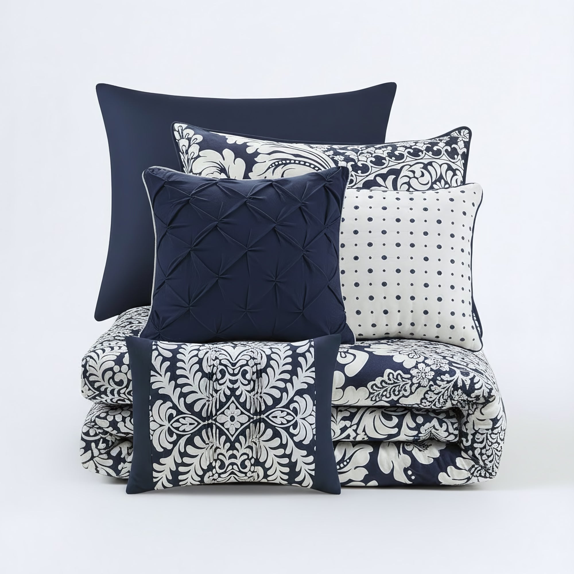Madison Park - Vienna 6 Piece Printed Duvet Cover Set - Fashion Bedding