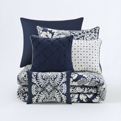 Vienna 6 Piece Printed Duvet Cover Set