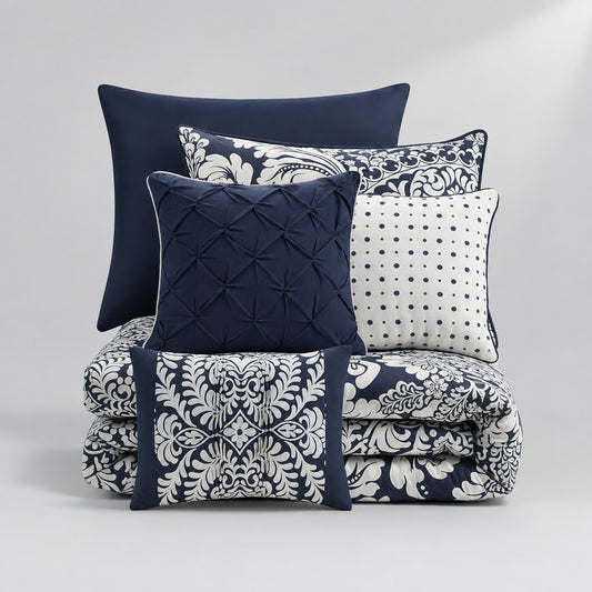 Vienna 6-Piece Printed Duvet Cover Set