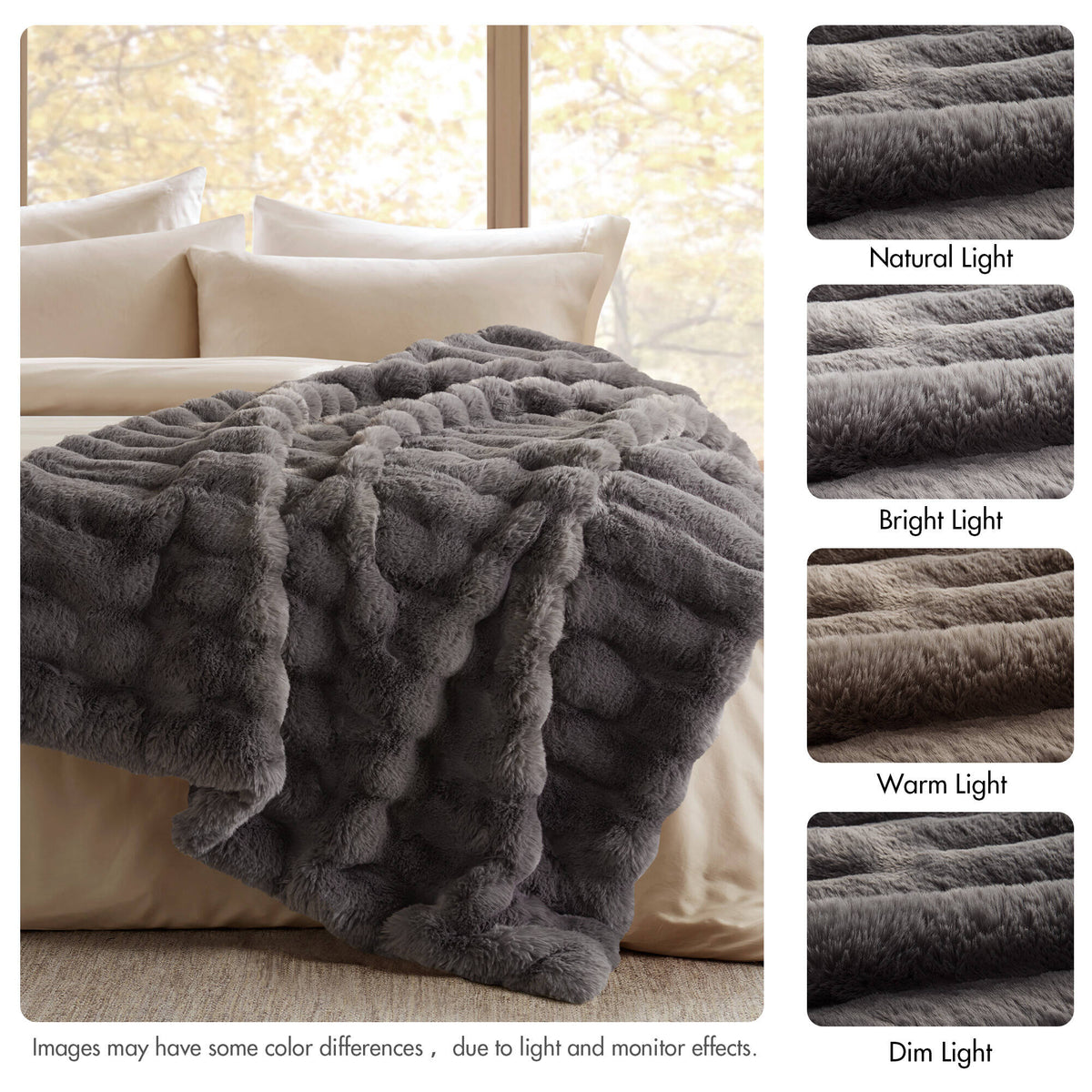 Vivienne Luxury Faux Fur Throw