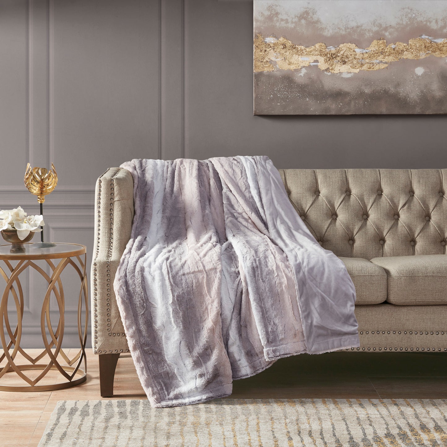 Zuri Faux Fur Throw