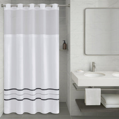 Hotel Collection Polyester Premium Shower Curtain - Ribbon