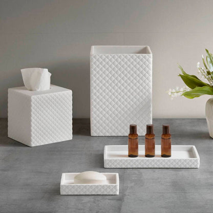 Hotel Collection Resin Bath Accessories Antimicrobial 4-Piece Set