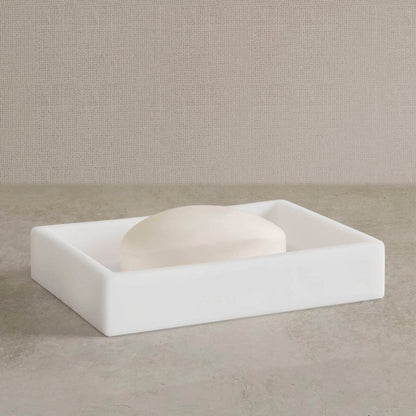 Hotel Collection Clear Resin Bath Accessories Antimicrobial 4-Piece Set