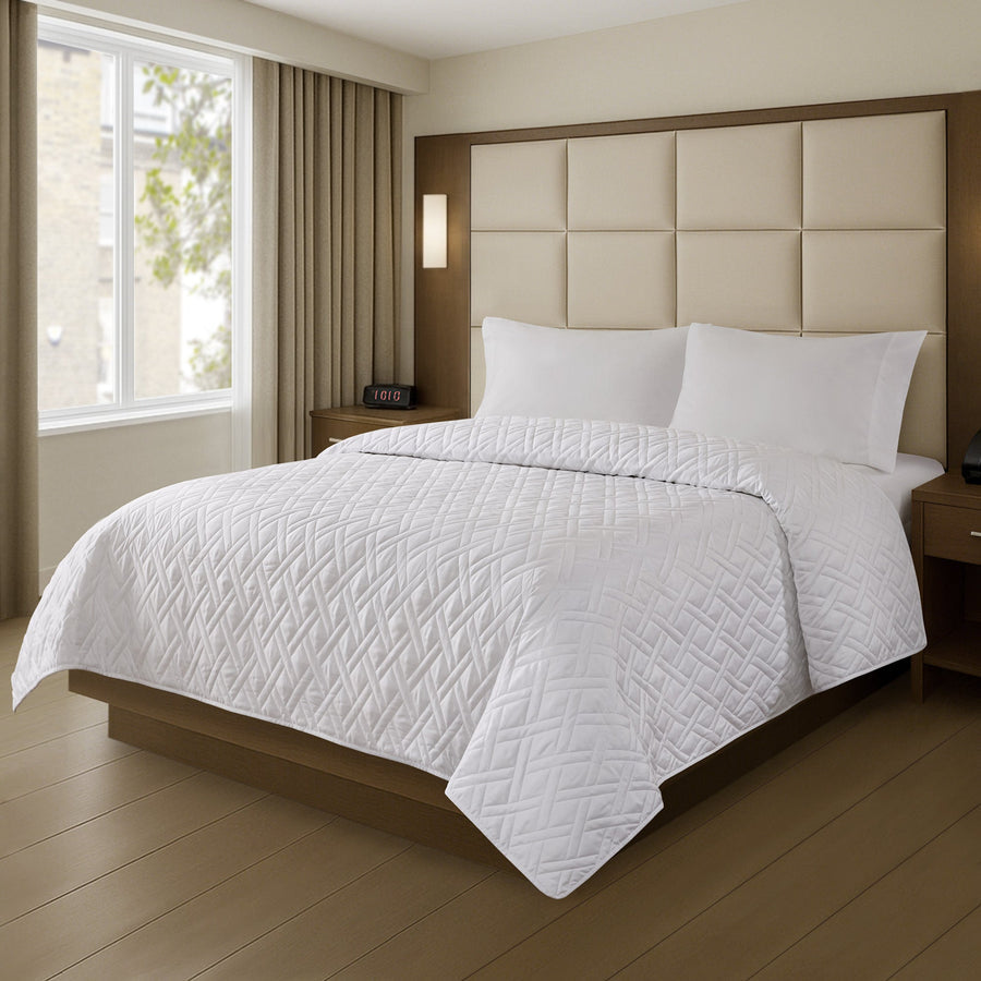 Hotel Collection Polyester Premium Antimicrobial Coverlet