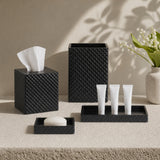 Hotel Collection Resin Bath Accessories Antimicrobial 4-Piece Set