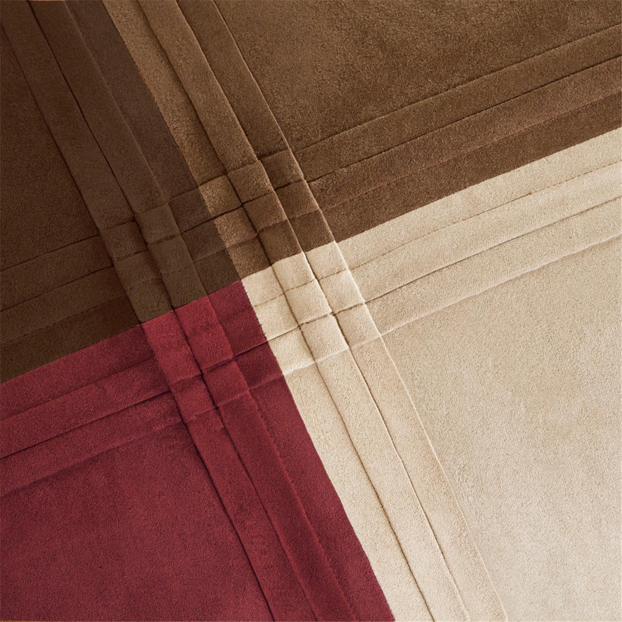Jackson Blocks 7 Piece Microsuede Comforter Set