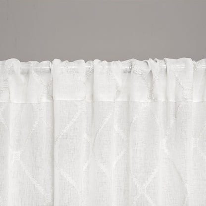 Irina Diamond Sheer Window Curtain Panel