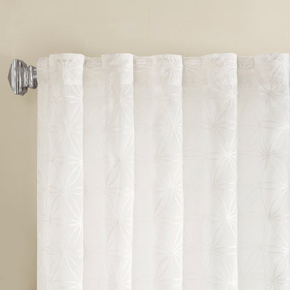 Gemma Sheer Embroidered Window Curtain