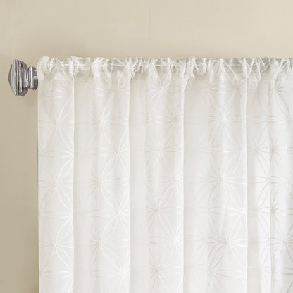 Gemma Sheer Embroidered Window Curtain
