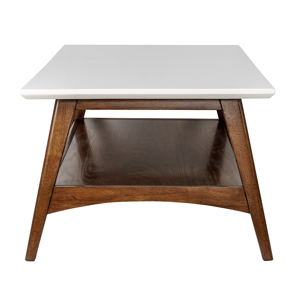 Parker Mid-century Coffee Table with Storage Shelf