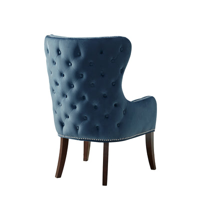 Hancock Button Tufted Wingback Accent Chair with Nailhead Trim