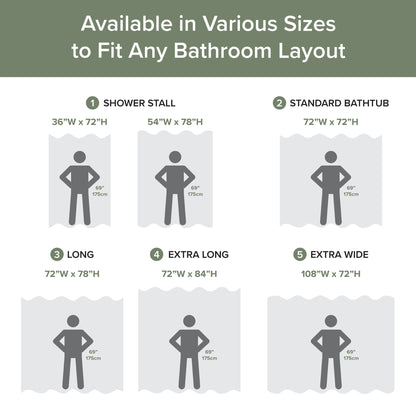 Spa Waffle Shower Curtain with 3M Treatment