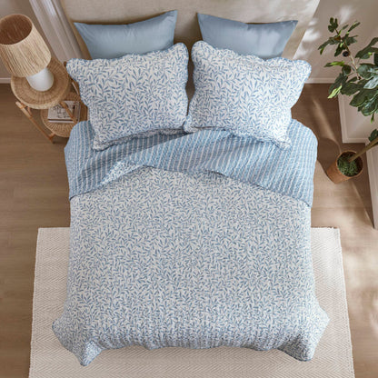 Darcy 3 Piece Print Quilt Set