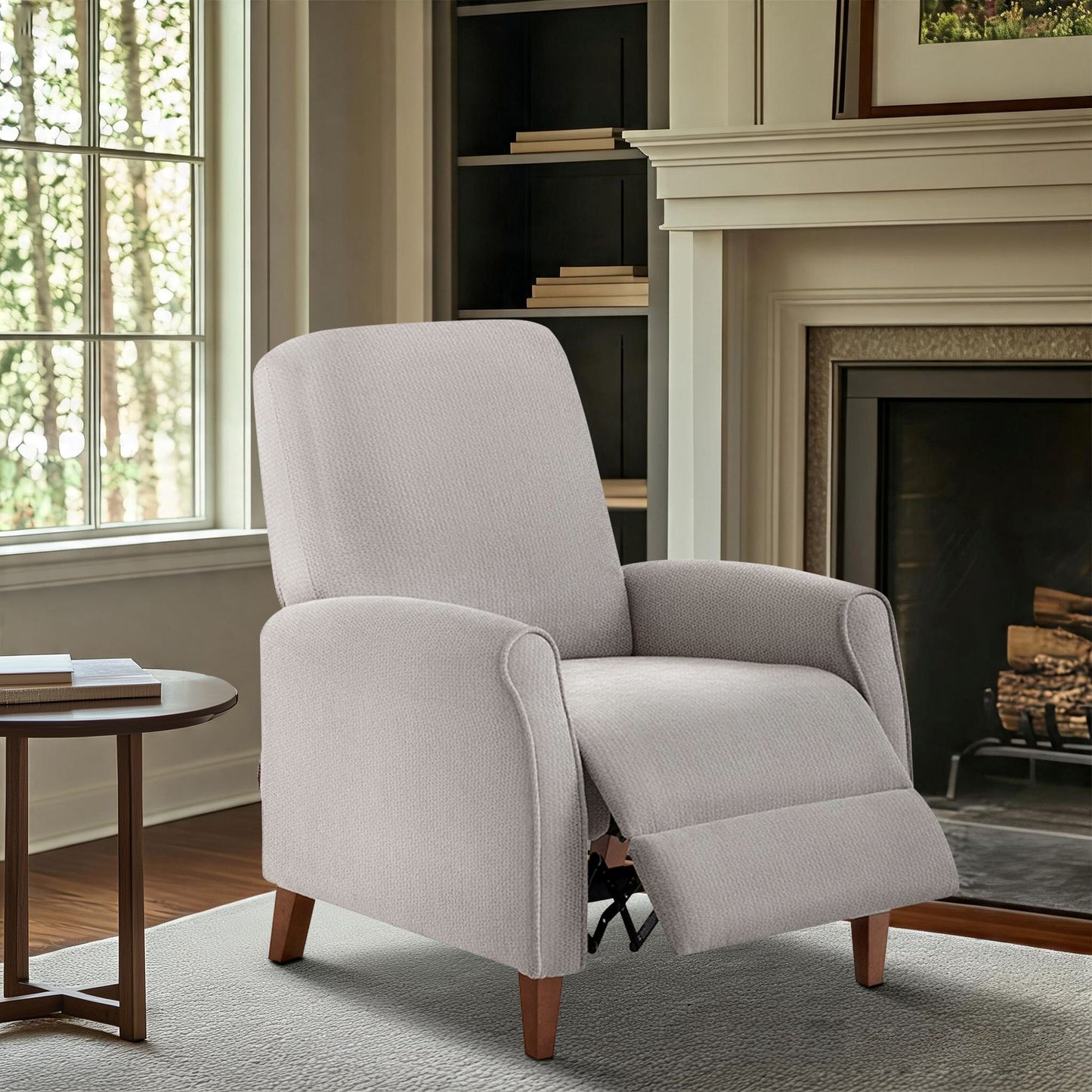 Marena Upholstered Manual Push Back Recliner