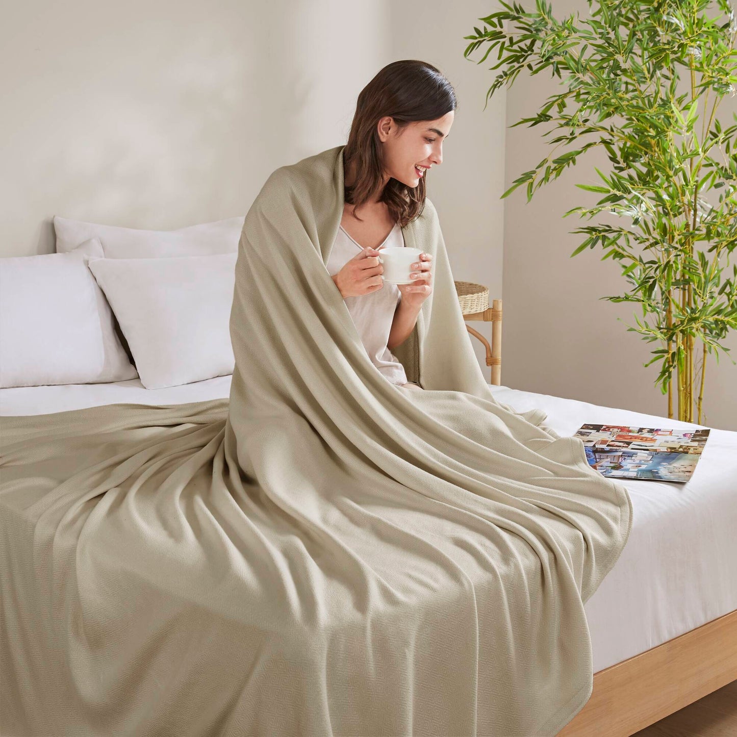Bamboo Cooling Cotton Rayon from Bamboo Cotton Blanket