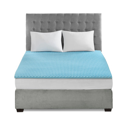 1.5" Gel Memory Foam All Season Reversible Hypoallergenic 1.5" Cooling Mattress Topper