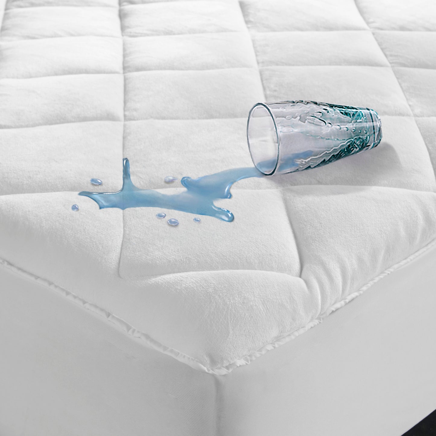 2-in-1 Cool/Warm Reversible Waterproof and Stain Release Mattress Pad