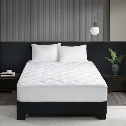 2-in-1 Cool/Warm Reversible Waterproof and Stain Release Mattress Pad