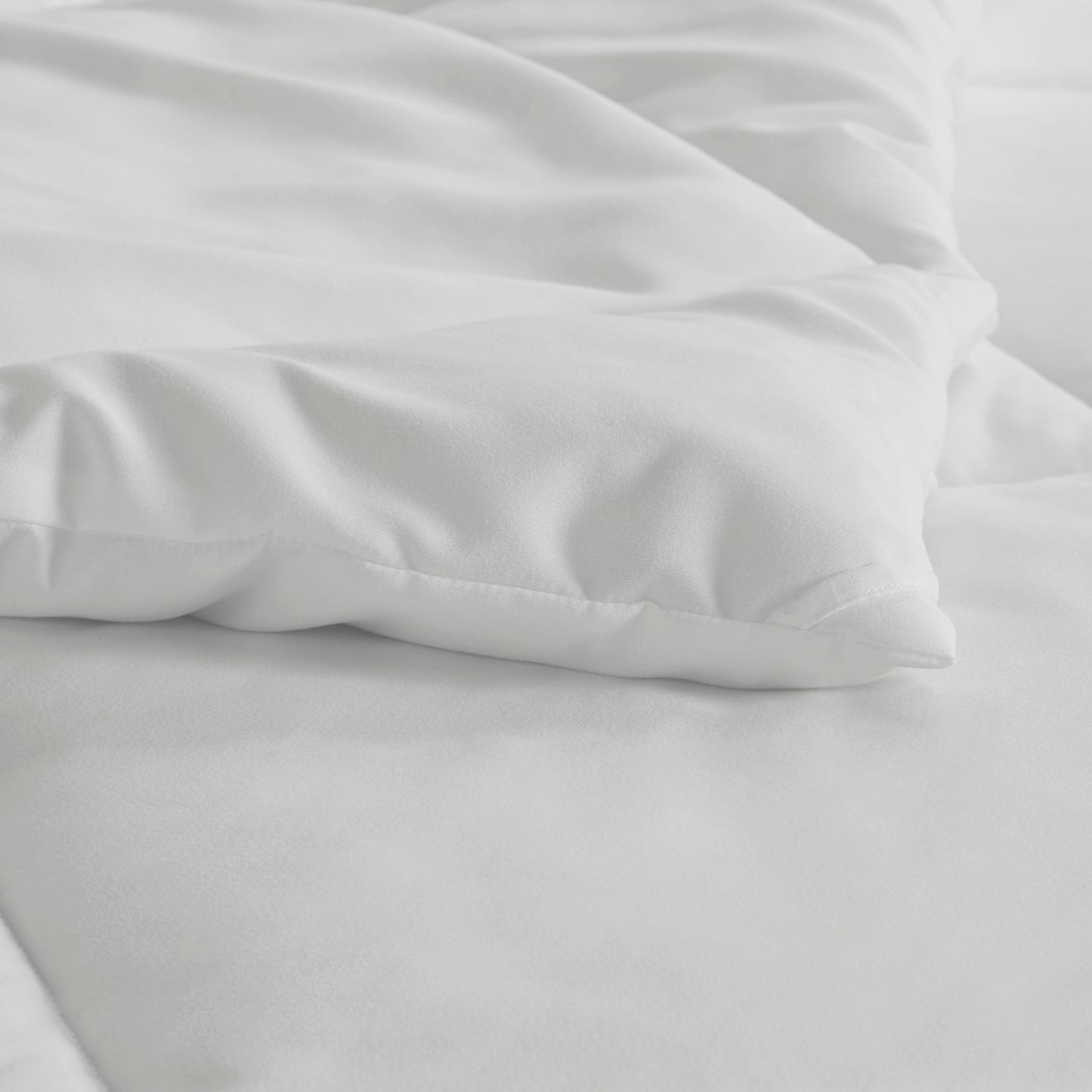 Microfiber with HeiQ Smart Temp Oversized Down Alt Comforter with HeiQ Smart Temp Treatment
