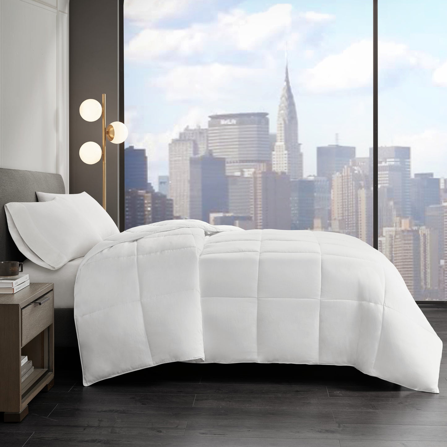 Year Round Warmth Cotton Down Alternative Featherless Comforter