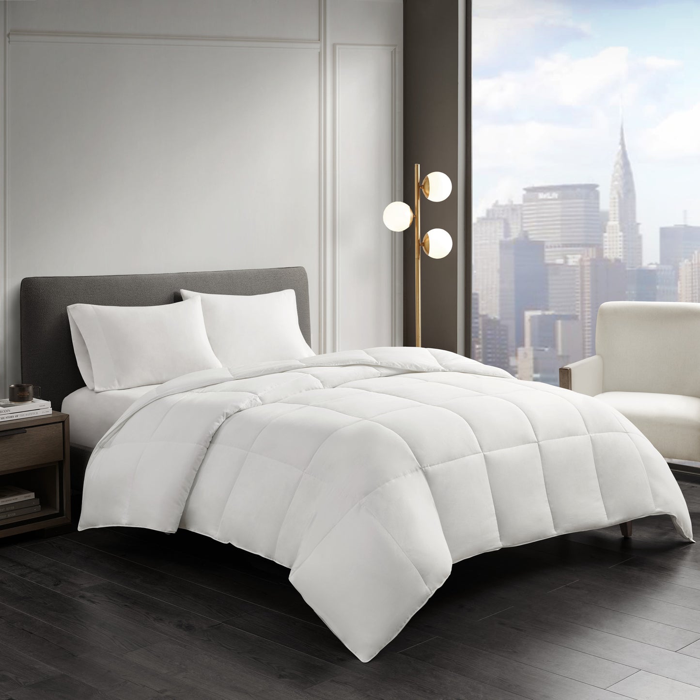 Year Round Warmth Cotton Down Alternative Featherless Comforter