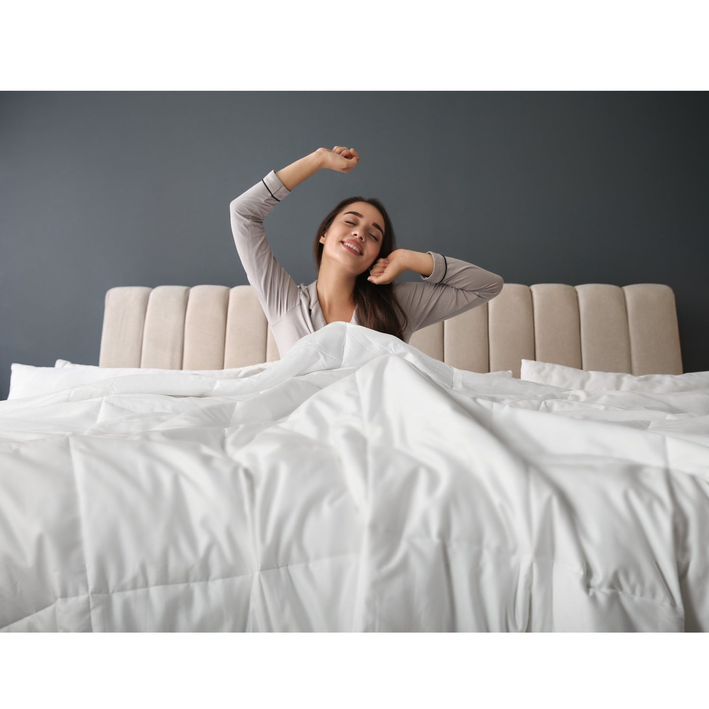 Year Round Warmth Cotton Down Alternative Featherless Comforter