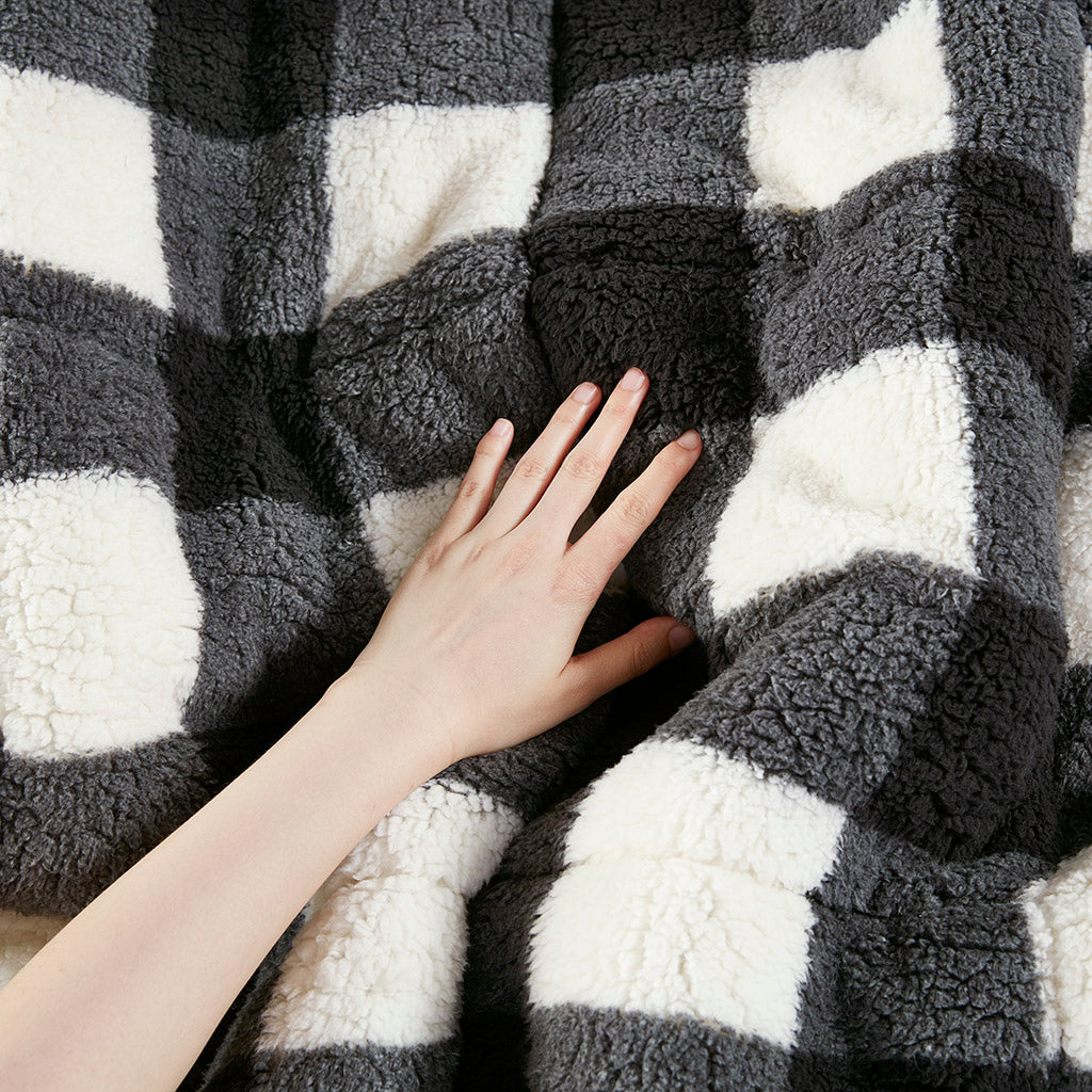 Brooks Print Sherpa Down Alternative Comforter Set