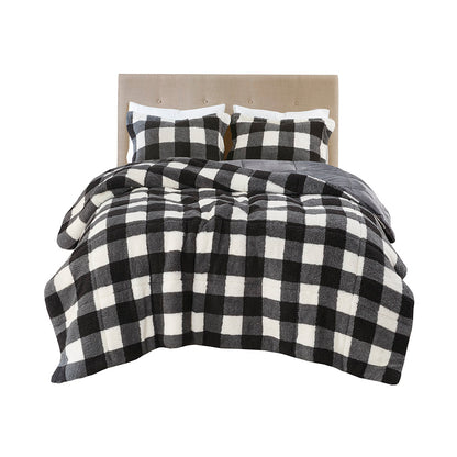 Brooks Print Sherpa Down Alternative Comforter Set