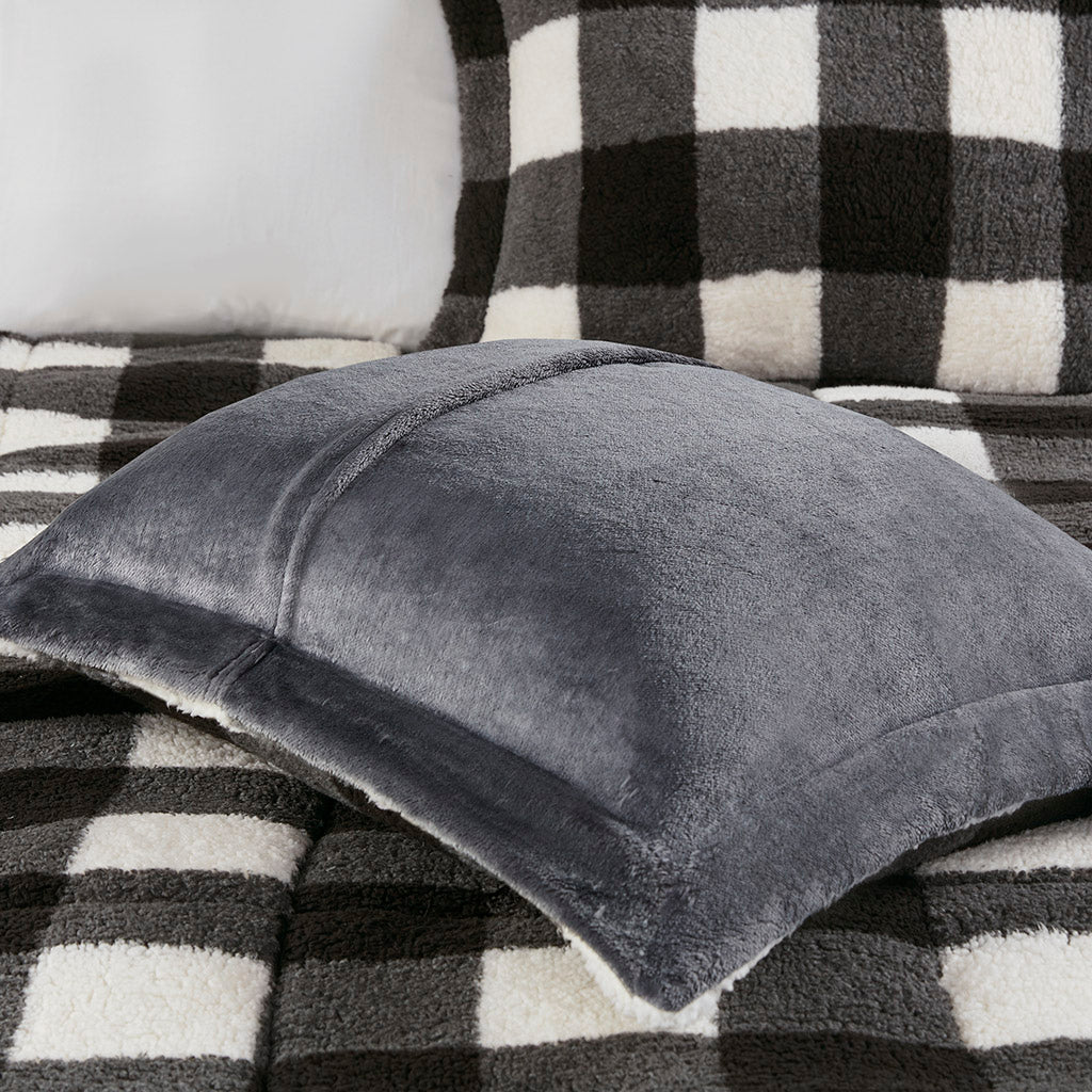 Brooks Print Sherpa Down Alternative Comforter Set