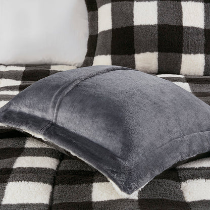 Brooks Print Sherpa Down Alternative Comforter Set