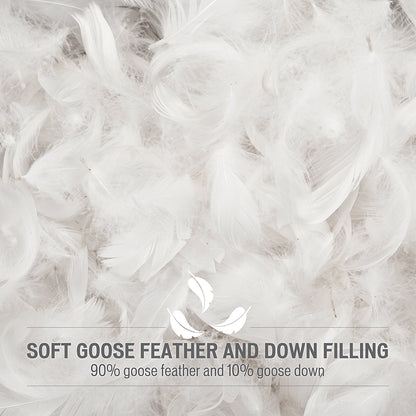 Heavy Warmth Goose Feather and Down Oversize Comforter
